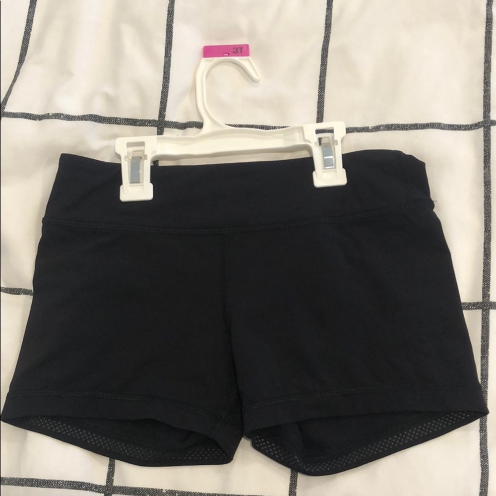 Black Ivivva shorts, girls size 12